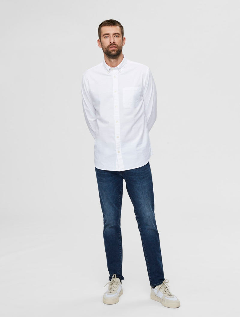 Selected - Rick Oxford Shirt - White