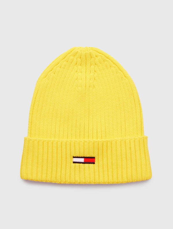 Tommy Jeans - Flag Rib Beanie - Yellow