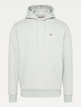 Tommy Jeans - Small Logo Fleece Hoodie - Light Grey
