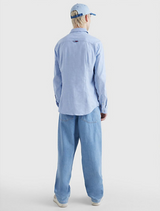 Tommy Jeans - Stretch Oxford Shirt - Light Blue