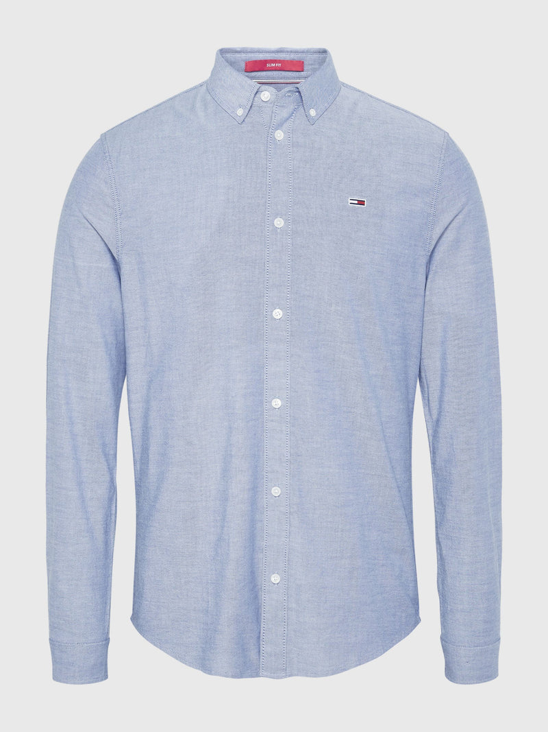 Tommy Jeans - Stretch Oxford Shirt - Indigo